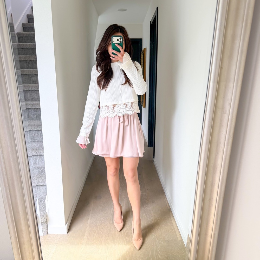 3.1 Phillip Lim White Boho Cottagecore Coquette Babydoll Designer Lace Top S - Picture 2 of 7